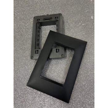 Placa P/3 Modulos 4x2 - Pial Plus + Preto